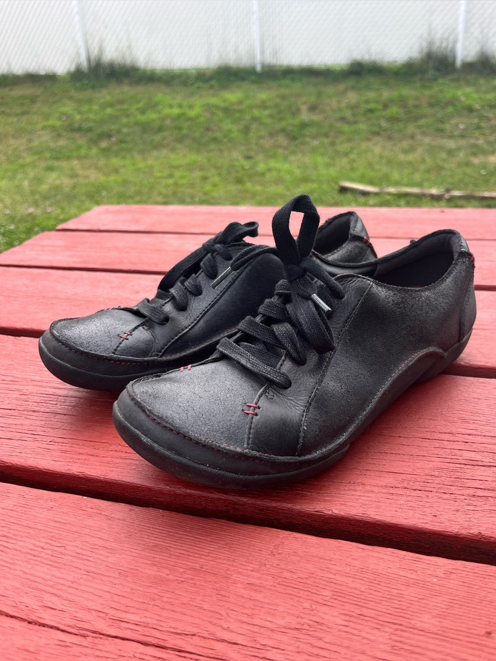 Clarks Artisan Felicia Alice Black Leather Comfort Shoes Women’s 9M